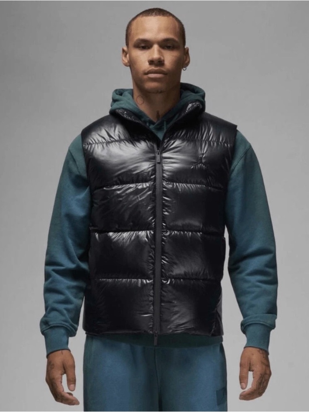 Jordan Men's Black Quilted Puffer Vest